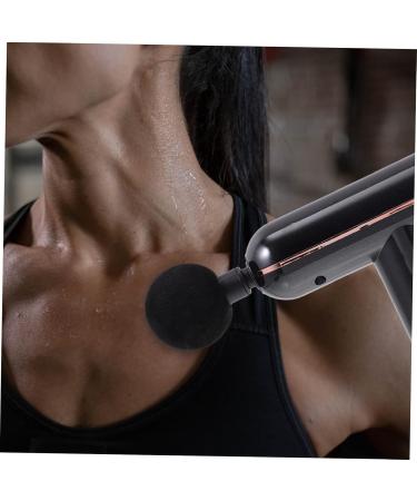 Fascia Massage Gun Set - Adjustable Portable Impact Massager & Metal Accessories - Mini 14.5x14x4.2cm Black | International Shipping Available - Buy Online on GoSupps.com