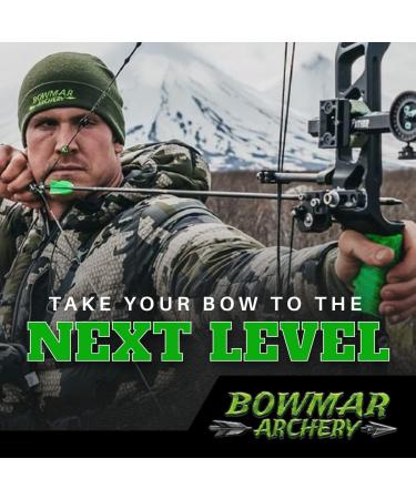 Bowmar Archery Nose Button Recurve Edition | Lightweight & Consistent Anchor Point | Two Sizes Included | Black - Buy Online on GoSupps.com