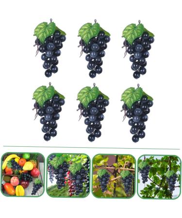 Artibetter 12 Pcs Artificial Bunch of Grapes Faux Greenery Garland Greenery Wreath Mini Decor Shop Window Decoration Lifelike Wet Grape Clusters Simulation Fake Grape Fake Grape Models Starch Blackx2pcs 10X14CMx2pcs - Buy Online on GoSupps.com