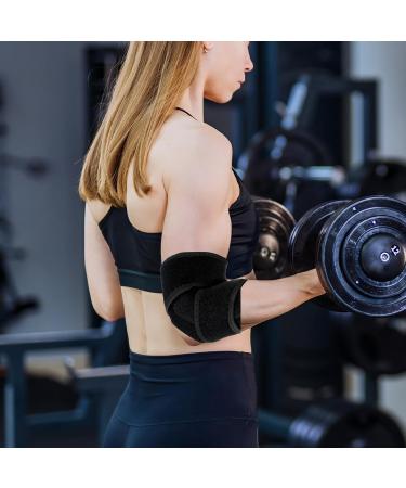Elbow Compression Sleeve with Removable Strap - Support for Men & Women | Ulnar Nerve Tendonitis & Golfer's Elbow Brace - Buy Online on GoSupps.com