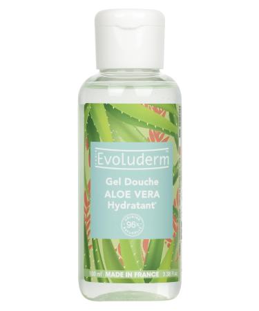 Evoluderm EVOLUDERM Moisturizing Aloe Vera Shower Gel - 100 ml - 96% Natural Origin - Vegan - Made in France