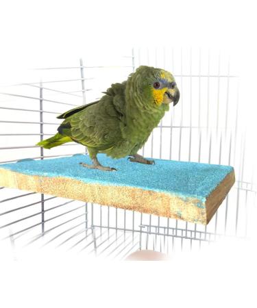 Colorful Wood Bird Perch Stand Toy for Parrot Macaw African Grey Budgies Cage - A-Shape - Buy Online on GoSupps.com