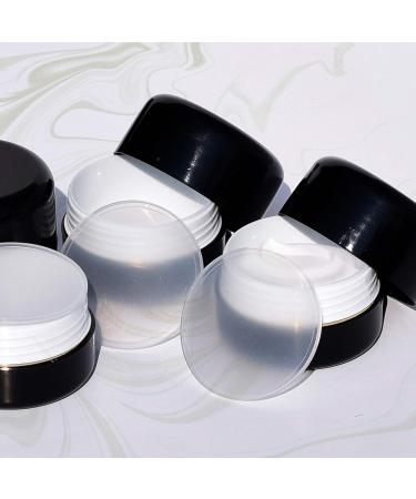 Sample pots 20 Pieces cosmetic pots Empty cosmetic containers with Lid for Creams Sample Make-up Storage (50ml) (black) - Buy Online on GoSupps.com