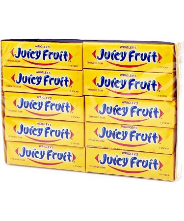 JUICY FRUIT Chewing Gum Pack - Pack 20-5 Stick Each - 13.5g (Juicy Fruit Chewing Gum) Bulk Gum - Buy Online on GoSupps.com