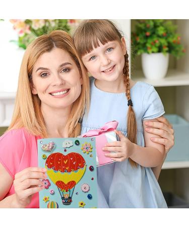 SHUSAY 6 Pcs Card Making Kits for Kids - DIY Handmade Greeting Thank You Cards - Multicolor Supplies - Buy Online on GoSupps.com