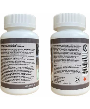 Calcium Zinc Magnesium 476mg 90 Tablets 12 bottles by Total Natural Safe and Natural Join Support Health Supplement for Men and Women GMP Premium Ingredients - Buy Online on GoSupps.com