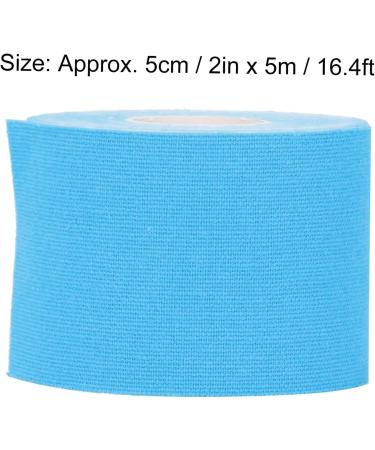 Buy 5cm x 5m Sports Tape | Muscle Support for Knee Ankle Shoulder | Blue | Ideal for Plantar Fasciitis - Buy Online on GoSupps.com