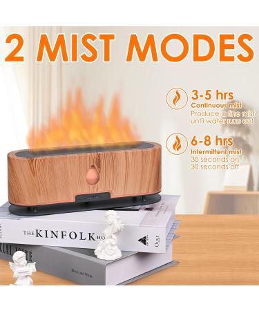 DreamHigh Flame Aroma Diffuser for Essential Oils - 250ml Ultrasonic Humidifier with 7-Color LED Light | Best Aroma & Fragrance Oil Diffuser - Buy Online on GoSupps.com