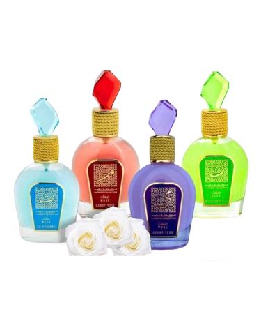 Maani THAMEEN MUSK COLLECTION Special 4-Pc Set Bundle Candy Rose I Sugar Plum I Wild Vanille I So Poudree I EDP Perfume 100 ML Each I Excellent Musk Based Sensual Gift Set - Buy Online on GoSupps.com