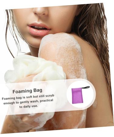 FRCOLOR Bath Bag Soap Bag for Exfoliating Soap Bag Soap Bag for Soap Pieces Shampoo Bar Bag Soap Net Bag Soap Bag for Showering Washer Cleaning Nylon Purple - Buy Online on GoSupps.com