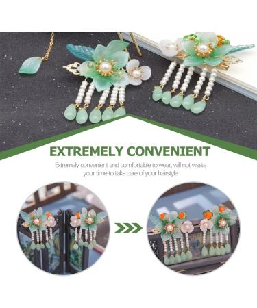 LALAFINA Flower Hair Accessories Wedding Decor 1 Pair of Chinese Style Hair Clips hair assecories for women decorative hair clips Hair Clip Women Flower Hair Accessories Wedding Decor - Buy Online on GoSupps.com