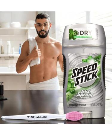 Antiperspirant Deodorant 2.7 Oz - 24-Hour Protection for Men Gentle on Skin Fresh Fragrance Bundle with Nose Cleaning Brush Pack of 3 - Shop Internationally - Buy Online on GoSupps.com