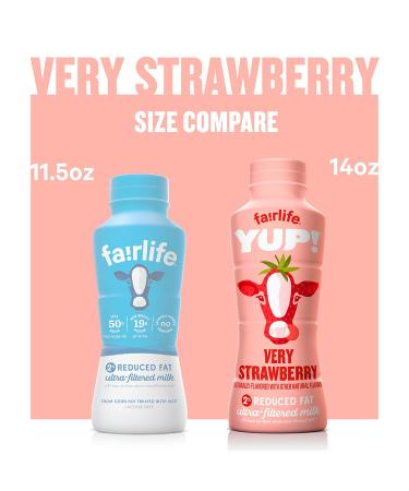 fairlife YUP! Low Fat Ultra-Filtered Strawberry Milk 14 Fl Oz (Pack of 12) - Buy Online on GoSupps.com