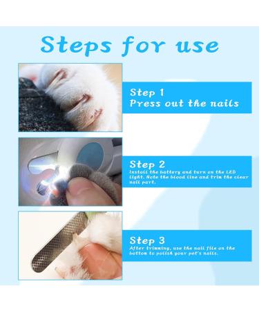 Famini 2-in-1 Nail Clippers with LED Light for Dogs & Cats | Claw Scissors Nail Files & Protective Spray | International Shipping - Buy Online on GoSupps.com