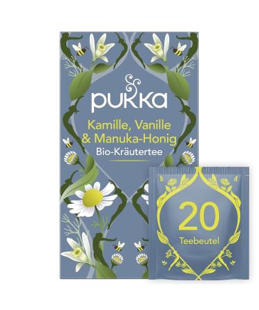 Buy Pukka Organic Herbal Tea - Chamomile Vanilla & Manuka Honey - 80 Bags | Calm Moments - 4 Pack - International Shipping Available - Buy Online on GoSupps.com