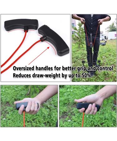 Red Crossbow Cocking Device - Double Handle Strings Tool for Archery | Crossbows Cocker Rope - Buy Online on GoSupps.com