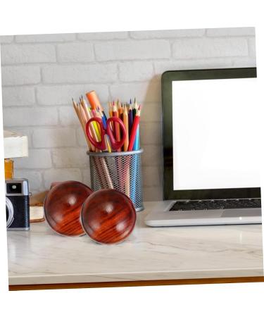 Buy Lurrose 2-Piece Handheld Carving Craft Massage Devices - Baoding Stress Balls & Wooden Toys for Hand Exercise & Relaxation - Perfect Desktop Ornament | International Shipping - Buy Online on GoSupps.com