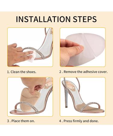 3 Pair Metatarsal Pads for High Heels | Comfort Insoles & Foot Cushions for Pain Relief | Morton's Neuroma & Forefoot Pads - Beige - Buy Online on GoSupps.com