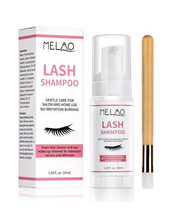 Eyelash Extension Cleanser  Lash Shampoo for Lash Extensions  Lash Cleanser for Extensions  Paraben & Sulfate Free lash shampoo for Salon and Home Use  100% Safe for Natural Lashes  1.69 fl.oz