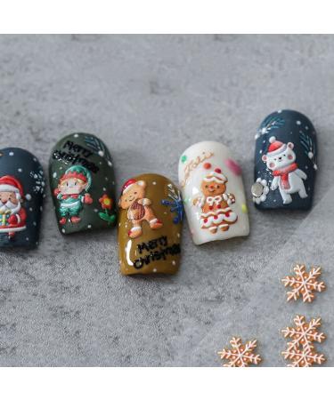 Christmas Nail Art Charm DIY Decoration - Santa Snowman & Elk Designs | Manicure Accessories - Buy Online on GoSupps.com