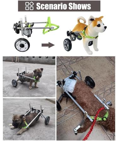 Dog Wheelchair Dog Wheelchair for Back Legs Pet Wheelchair Assisted Walking Device Adjustable Aluminum Alloy Dog Wheelchair Portable Small - Buy Online on GoSupps.com