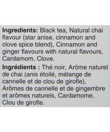 Twinings Chai Individually Wrapped Tea Bags | Sweet & Savoury Cinnamon Cardamom Cloves & Ginger | 20 Count (Pack of 6) | Enjoy Hot or Iced Chai 20 Count (Pack of 6) - Buy Online on GoSupps.com