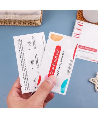 Mint Flavored Teeth Wipes - Individually Wrapped Travel Tooth Cleaning Wipes (30PCS) for Fresh Breath After Meals - Buy Online on GoSupps.com