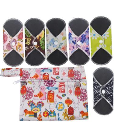 Organic Bamboo Washable Napkin Set - Super Absorbent Menstrual Cloth Pads for Women - Buy Online on GoSupps.com
