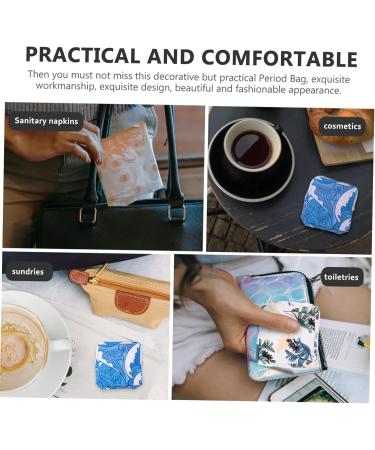 Shop Wofashpuret 2st Period Pocket Napkin Bag - Stylish Reusable Bags for Tampons Pads & Lipstick | Ideal for Travel & Hygiene - Buy Online on GoSupps.com