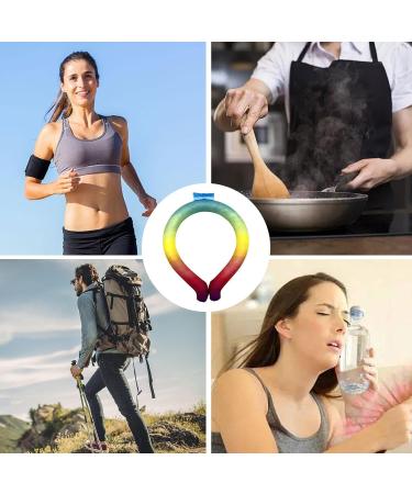 Faceynde Neck Wrap Cooling Collar | Adjustable Portable Summer Accessory for Running Jogging Hiking & More - Buy Online on GoSupps.com