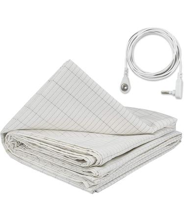 Buy Grounding Sheet - 5% Silver Fiber Conductive Earthing Bedding | Organic Grounding Sleep Mat (27 x 52) - International Shipping Available - Buy Online on GoSupps.com