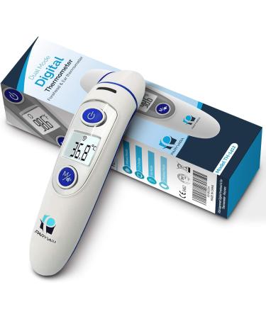 Paryvara Digital Forehead and Ear Thermometer - Instant Readings for Baby, Infant, Toddler, and Adults - FDA Approved - Blue - Buy Online on GoSupps.com