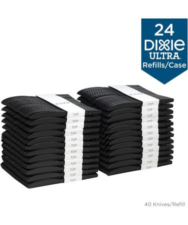 Dixie Ultra SmartStock by GP PRO Series-O Plastic Utensil Refills Knives Black 40 Knives Per Refill Case Of 24 Refills 960 CT Knife - Buy Online on GoSupps.com