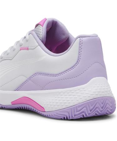 PUMA Women's Nova Smash Tennis Shoe - 40 EU Silver Mist/Puma White/Vivid Violet | Shop Internationally - Buy Online on GoSupps.com