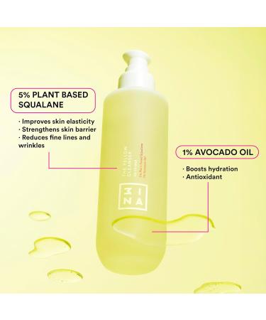 3ina MAKEUP - The Yellow Cleanser - Oil Cleanser 5% Squalane+1% Avocado Oil - Strengthen Skin Barrier & Elasticity Face Wash - Buy Online on GoSupps.com
