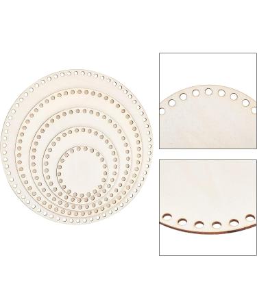 PandaHall Natural Wooden Basket Bottom Set - 5 Sizes Round Circle Blank Crochet Bases for DIY Weaving Supplies - BurlyWood (10/15/20/25/30cm) - Buy Online on GoSupps.com