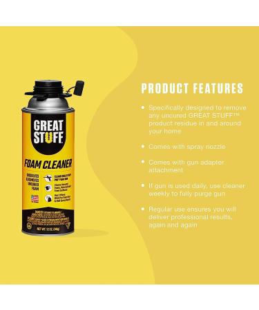 Great Stuff PRO Dispensing Gun Cleaner 12oz - Professional Grade Cleaning Solution - Buy Online on GoSupps.com