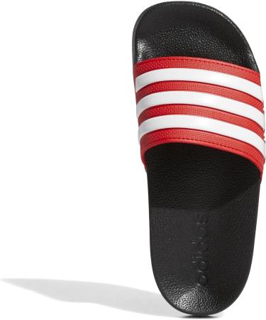 Buy Adidas Unisex Kids Adilette Shower Slippers 36 EU - Core Black Ftwr White & Vivid Red | International Shipping Available - Buy Online on GoSupps.com