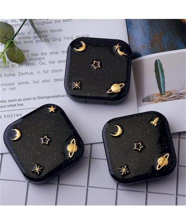 Portable Star & Moon Contact Lens Case - Nfegsiya Travel-Safe Housing with Mirror | Perfect for Soaking & Storage - Buy Online on GoSupps.com