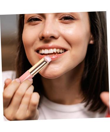 2pcs Lip Brush Set - Premium Lipstick Applicator Wands for Flawless Lip Makeup & Concealer | Soft Round Head Wood Brushes in Pink - Buy Online on GoSupps.com