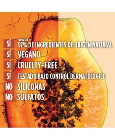  Garnier Garnier Fructis Shampoo + Hair Treatment Drink + Mask for Damaged Hair with Clean Repairing Papaya 3-Piece Set - Buy Online on GoSupps.com