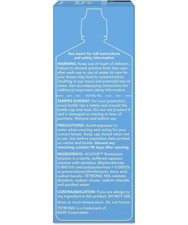 Accuvue RevitaLens Multi-Purpose Disinfecting Solution 12 oz (Pack of 2) - New Version - Buy Online on GoSupps.com