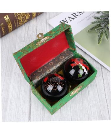 Tovinanna 6 Stk Chinese Baoding Balls | Hand Massager Fitness & Health | Cloisonne Iron Balls for Relaxation - 3 Pieces - Buy Online on GoSupps.com