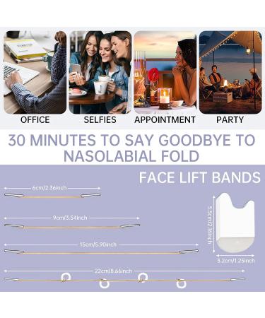 Face Lift Tapes & Wrinkle Eye Patches - Instant Eye Skin Rescue Bands (4 Fixed Ropes, 5 Pairs Replacement Tapes) - Buy Online on GoSupps.com