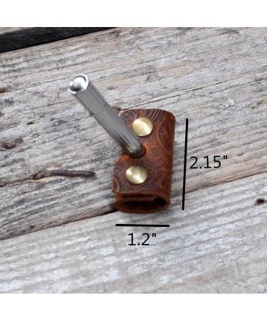 JJNUSA Men's Handmade Vintage Minimalist Leather Double Edge Razor Travel Cover - Premium Quality & Stylish Design for International Shipping - Buy Online on GoSupps.com