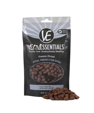 Vital Essentials Freeze-Dried Vital Treats For Dogs Rabbit Bites 2.0 oz (56.7 g)