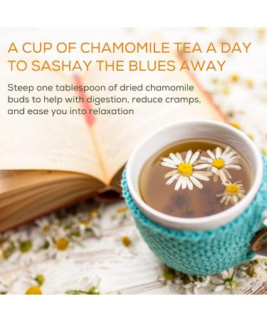 bMAKER Dried Chamomile Flowers (4oz) - Kosher Certified for Herbal Tea, Soap, Lotion & Essential Oil - Relaxation and Aromatherapy - Buy Online on GoSupps.com