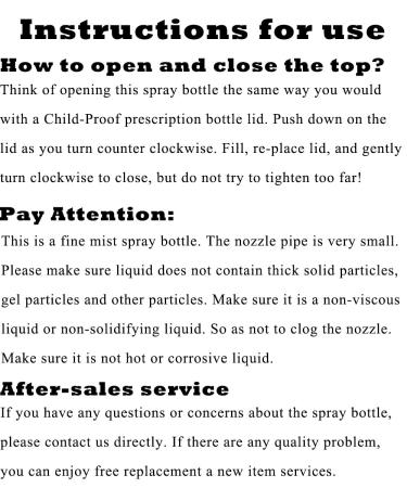 Hair Mister Spray Bottle 300ml - Continuous 360 Fine Mist Water Sprayer 10oz - Pack of 1 - Buy Online on GoSupps.com