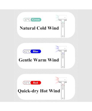 Lightweight Cordless Hair Dryer 300W Rechargeable Portable Blow Dryer 3 Modes Cold/Warm/Hot Wind for Hotel Home School Pet Care Outdoor Travel - Buy Online on GoSupps.com