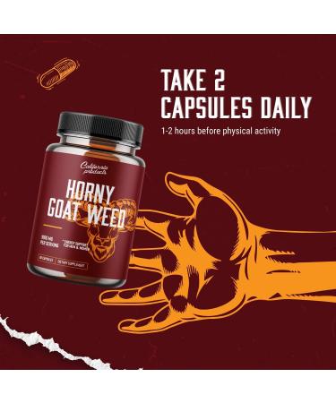 Horny Goat Weed Complex with 1000 mg Horny Goat Weed Extract and Extra Strength Tongkat Ali Root Powder Natural Maca Root Extract Maca Root Powder 60 Count (Pack of 1) - Buy Online on GoSupps.com